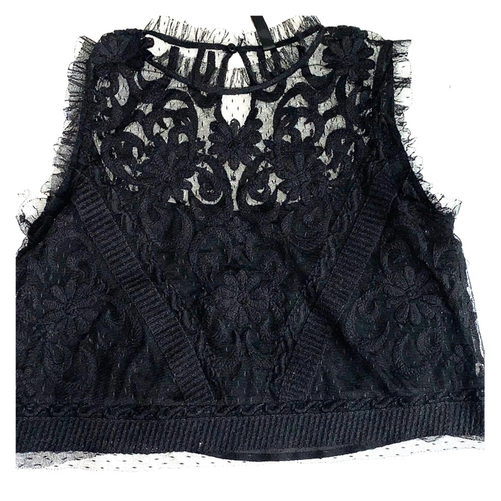 Lace black Zara tank top 🖤